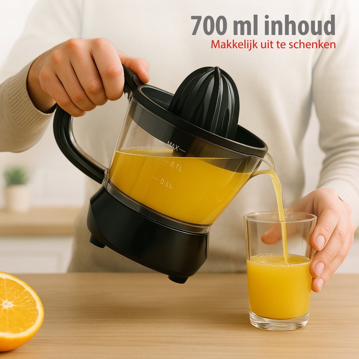 alpina Citruspers 0.7L – Sinaasappelpers Elektrisch 25W - maximondo