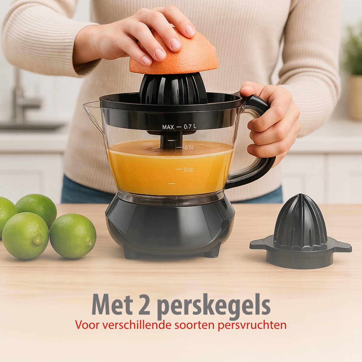 alpina Citruspers 0.7L – Sinaasappelpers Elektrisch 25W - maximondo