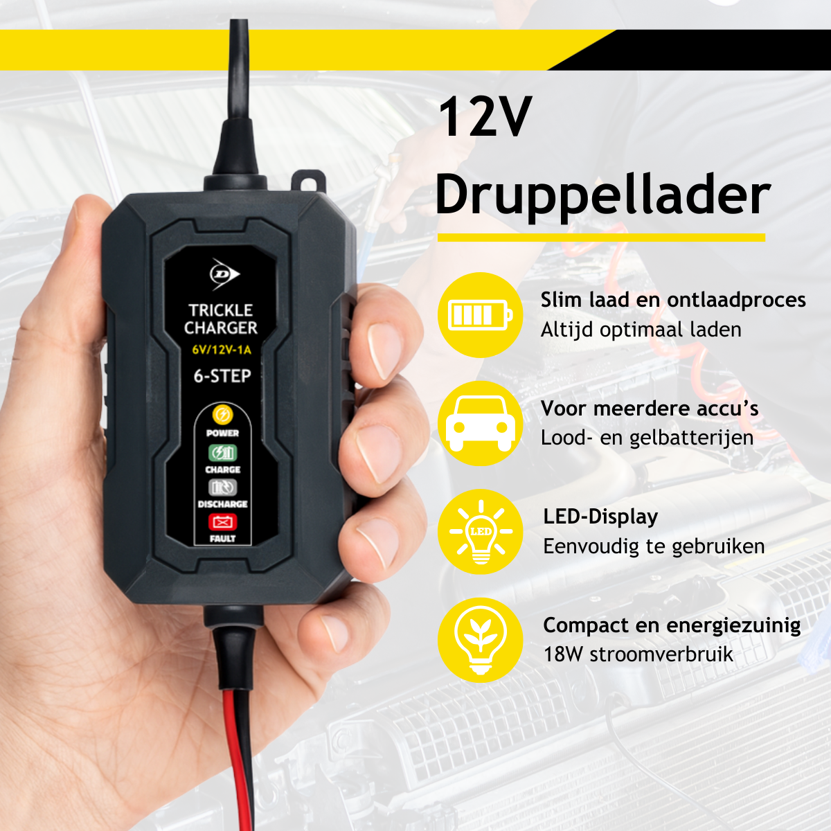 Dunlop Druppellader 6/12V 1A - maximondo