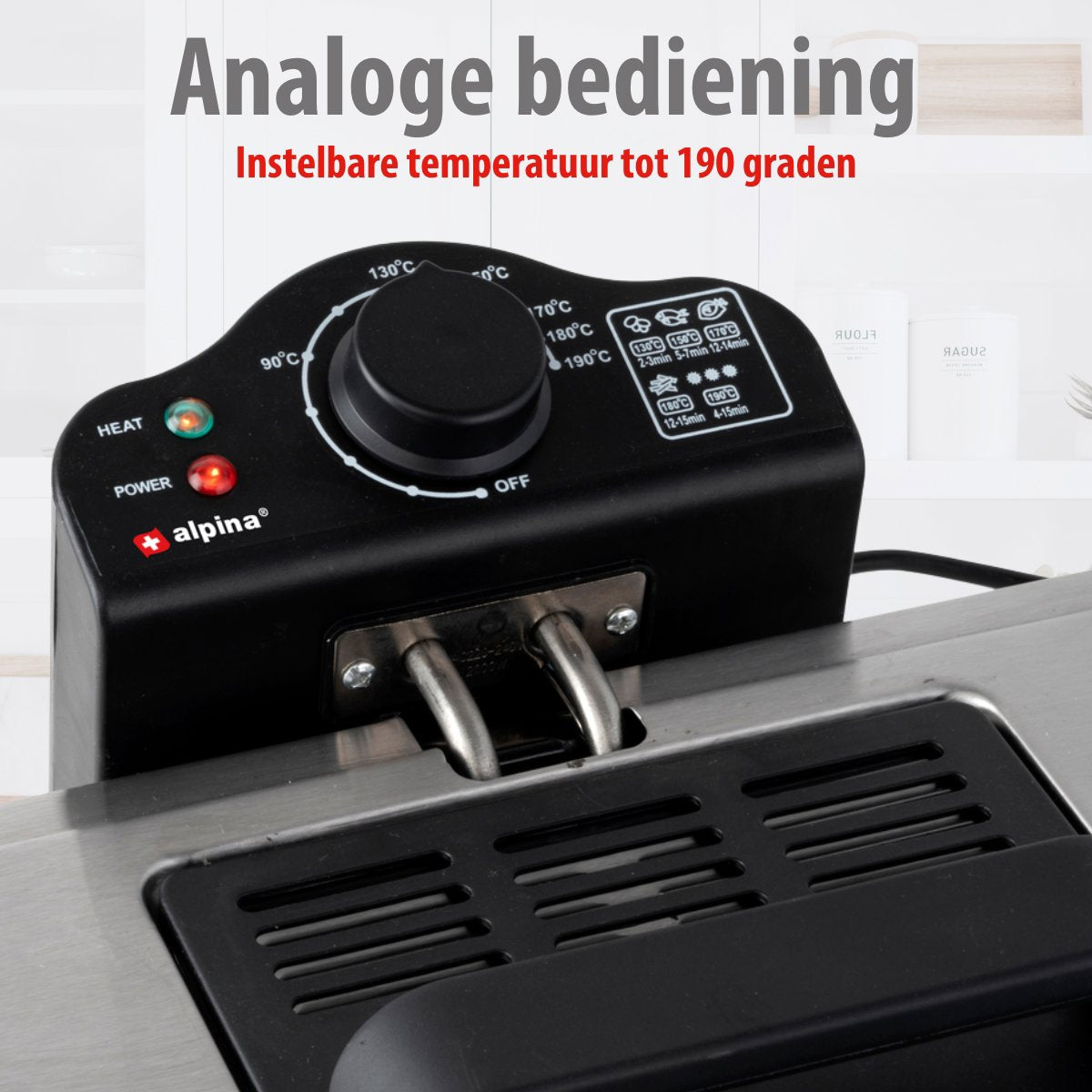 alpina Frituurpan 5 Liter - Dubbele Friteuse - maximondo