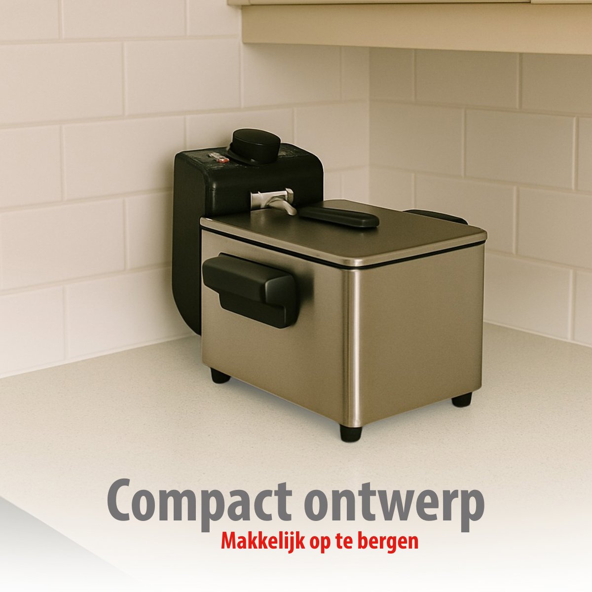 alpina Frituurpan 3 Liter - Friteuse 2000W - maximondo