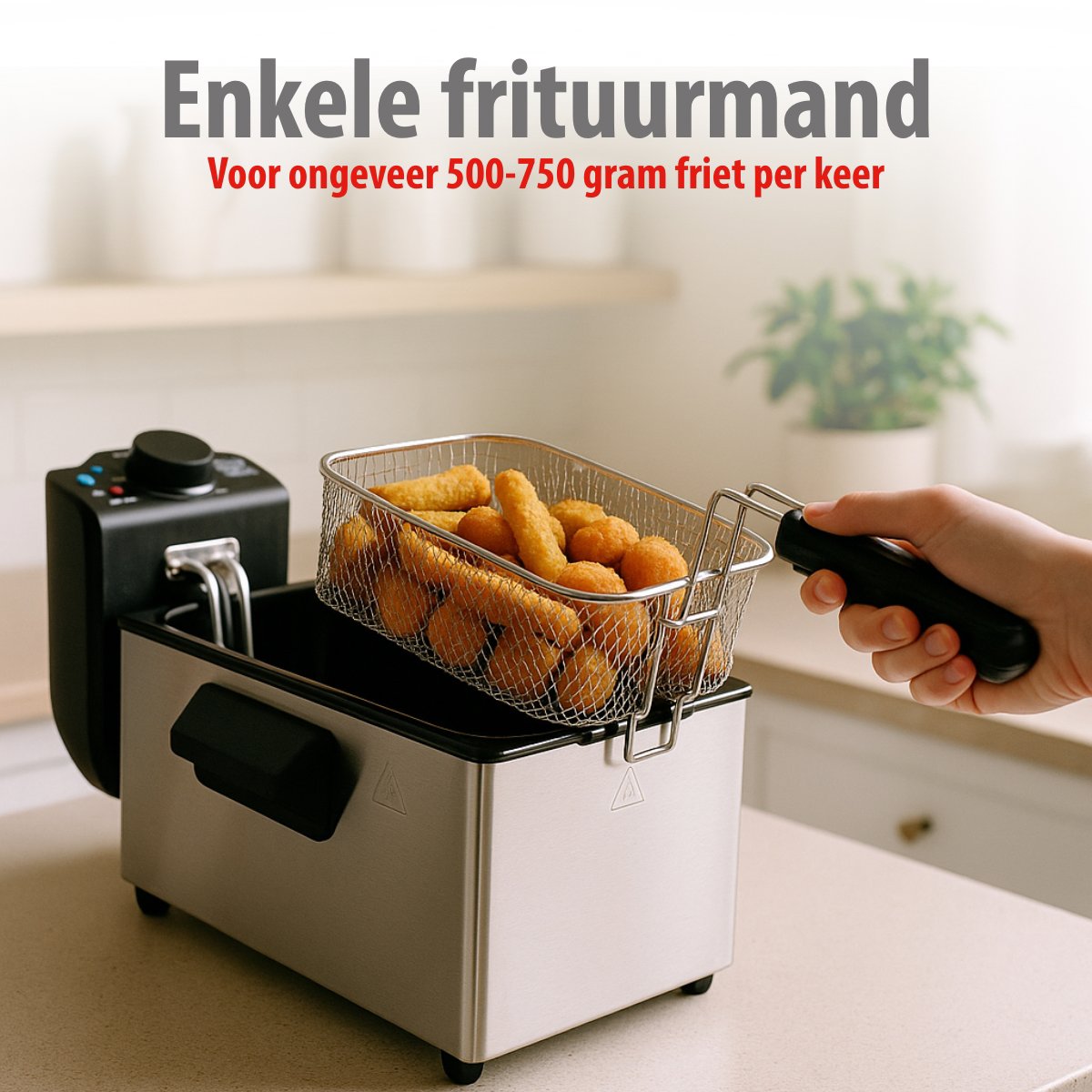 alpina Frituurpan 3 Liter - Friteuse 2000W - maximondo