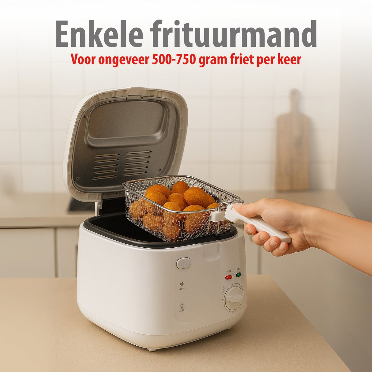 alpina Frituurpan 2.5L - Wit - maximondo