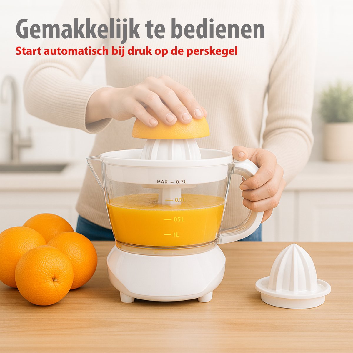 alpina Citruspers 0.7L – Sinaasappelpers Elektrisch 25W - maximondo