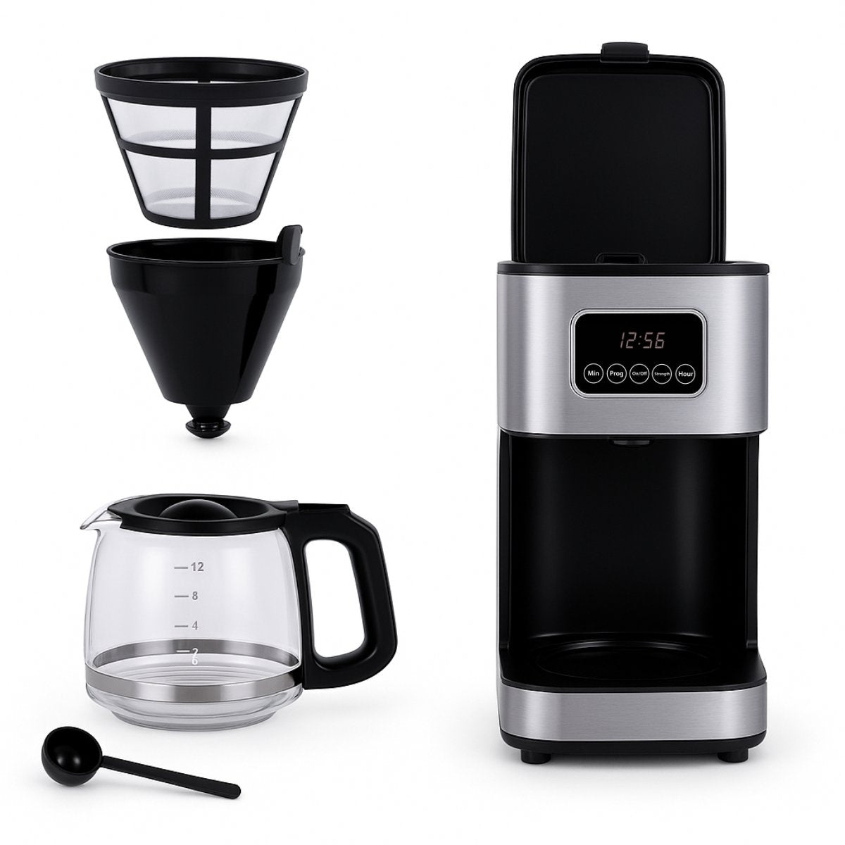 alpina Koffiezetapparaat Filterkoffie - Koffiemachine 1.5L - maximondo