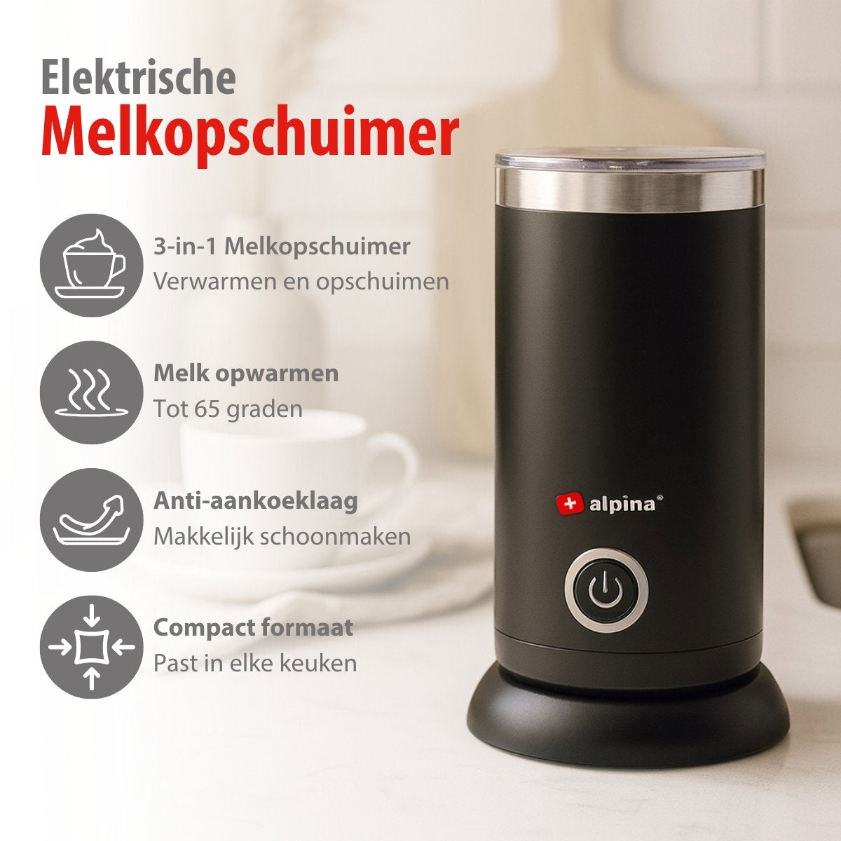 alpina Melkopschuimer Elektrisch 300ml