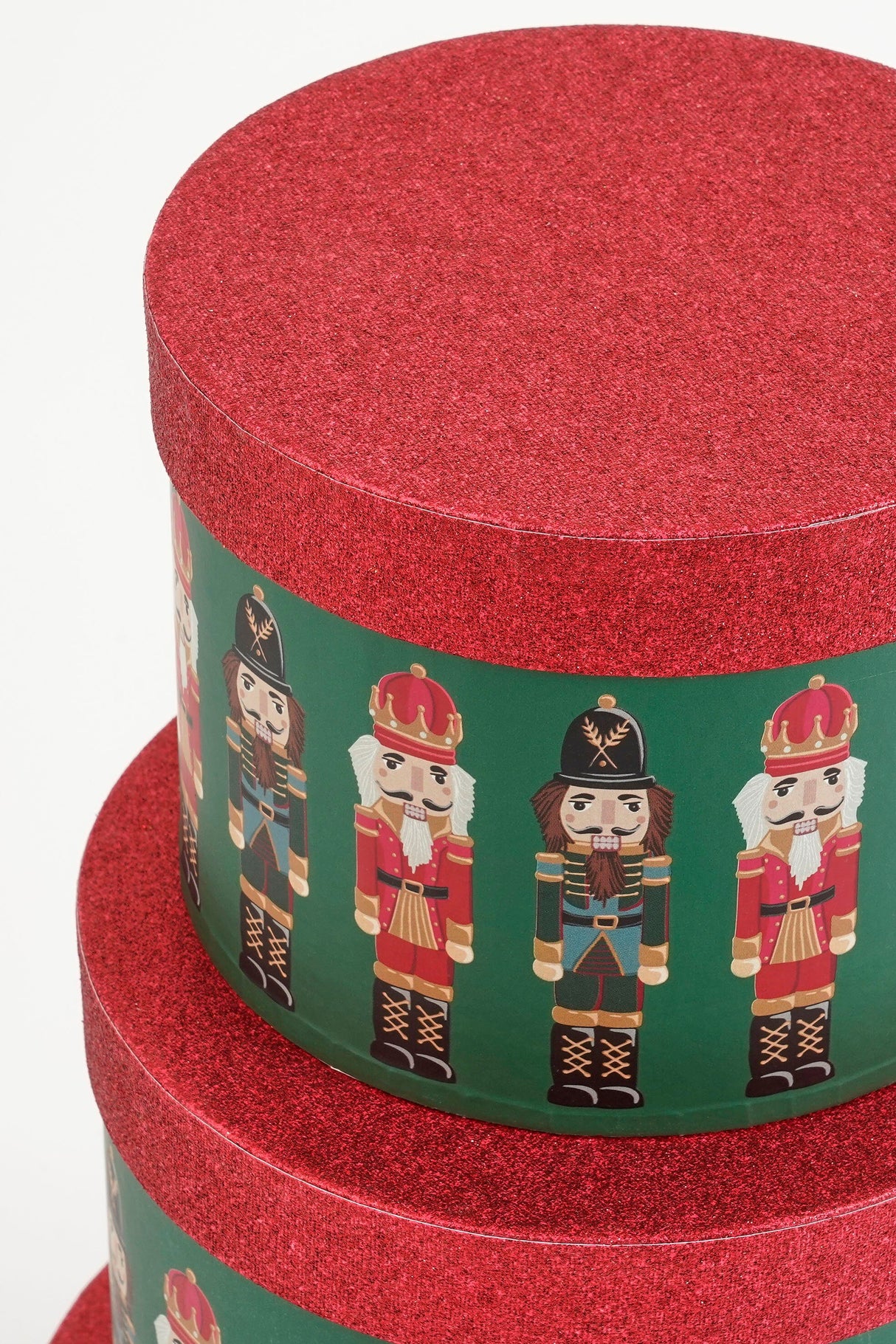 Mica Decorations Opbergdoos notenkraker groen set van 3 FSC Mix - h14xd21cm - maximondo