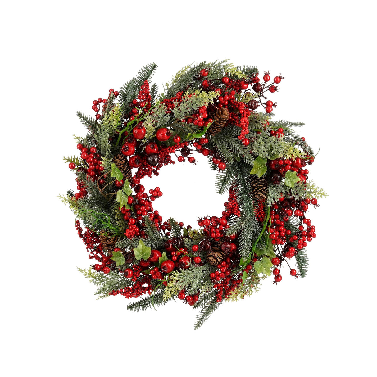 Mica Decorations Norah krans rood - h13xd50cm - maximondo