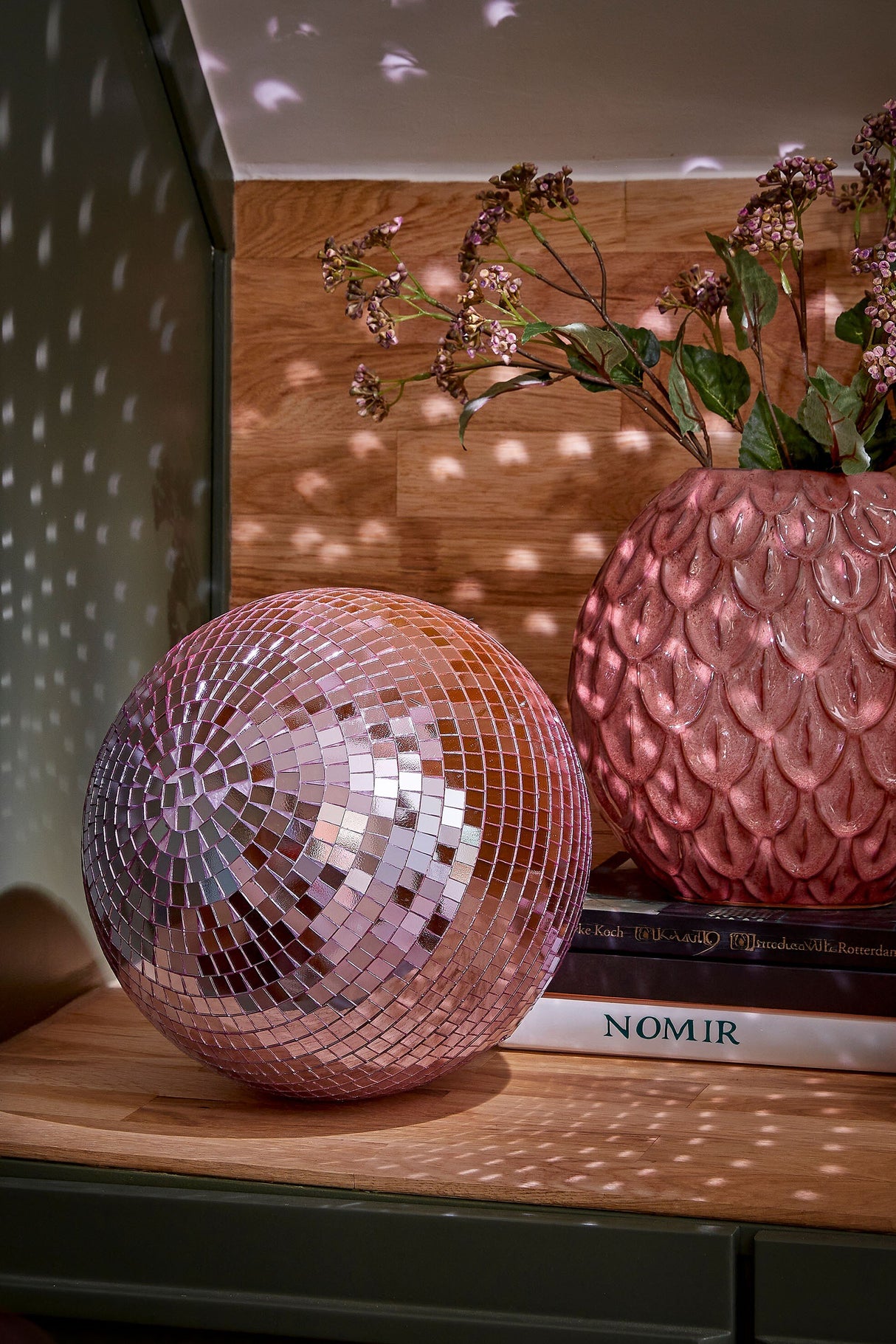 Mica Decorations Ornament spiegelbal lila - d30cm - maximondo