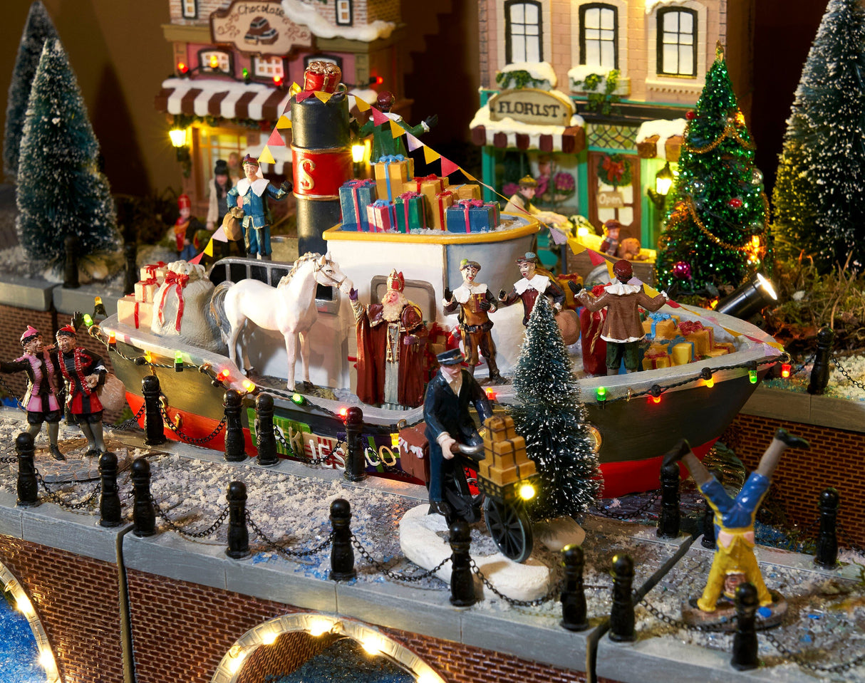 Luville Collectables Pakjesboot battery operated - l32,5xb17,5xh19cm