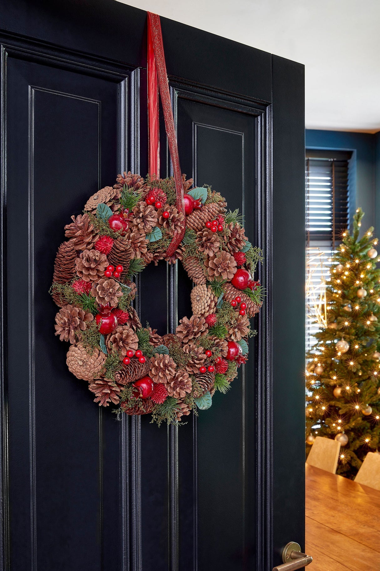 Mica Decorations Landon krans bruin - h9xd45cm - maximondo