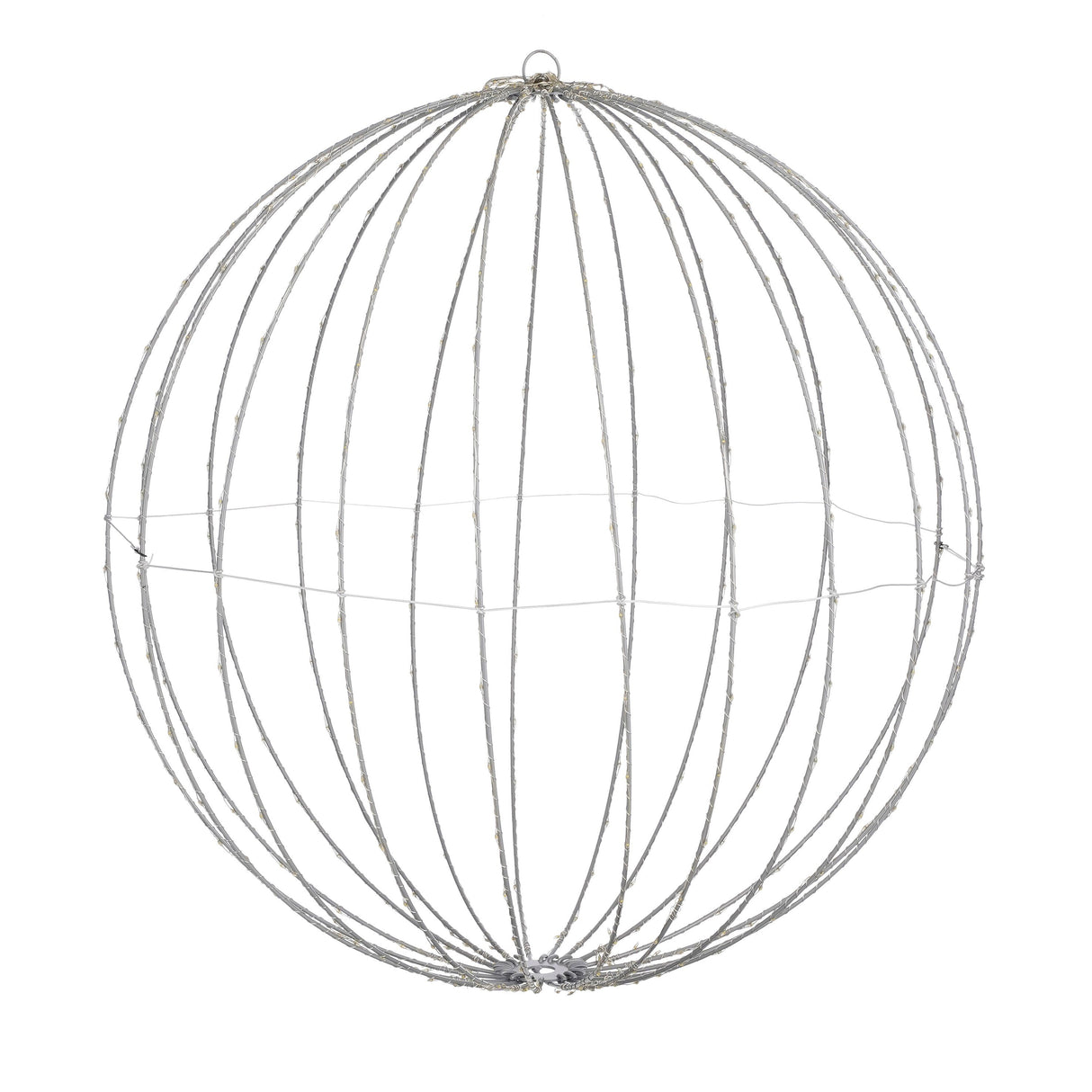 Luca Lighting Bal warm wit 400led IP44 met timer - d60cm