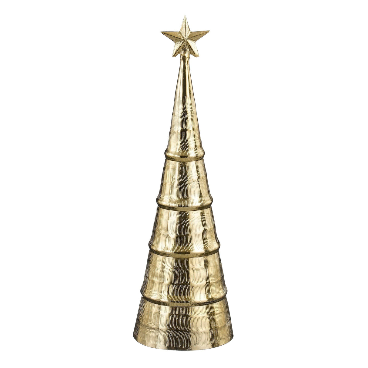 Mica Decorations Decoratie kerstboom goud - H43 x Ø13 cm - maximondo
