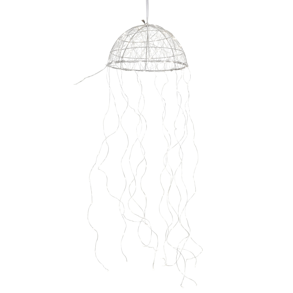 Luca Lighting Kroonluchter kwal zilver warm wit 160led IP44 - l100xd27cm - maximondo