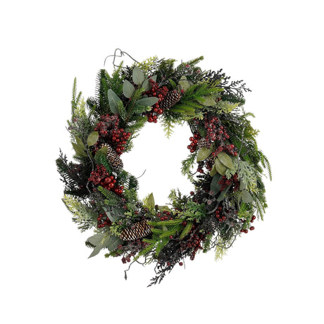 Mica Decorations Bodi krans bordeaux - h13xd50cm - maximondo