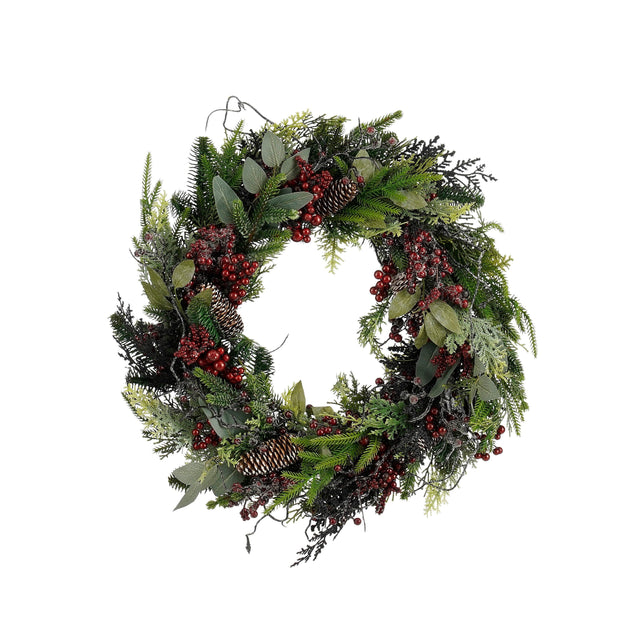 Mica Decorations Bodi krans bordeaux - h13xd50cm - maximondo