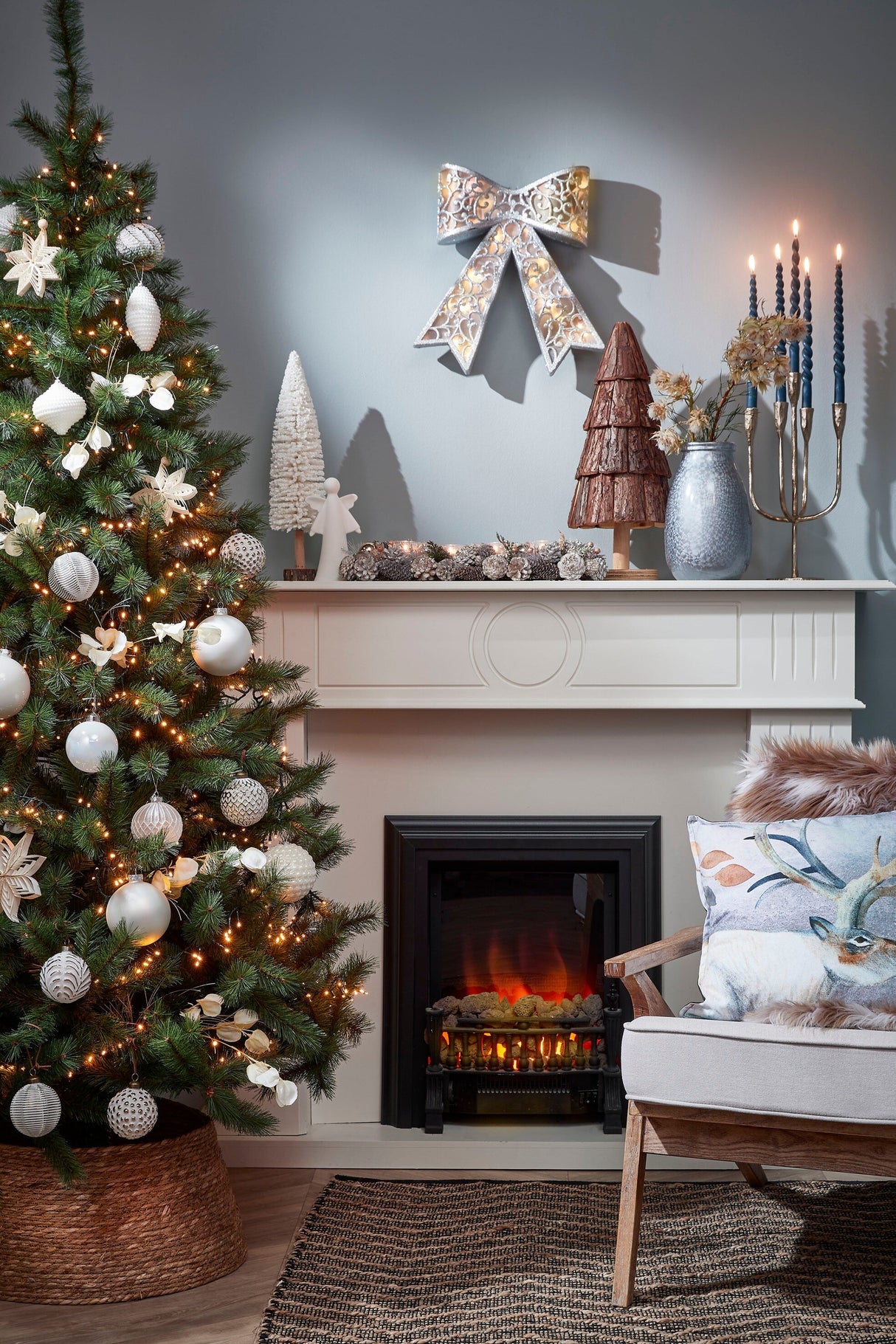 Mica Decorations kerstboomrok, bruin - ↕26cm - Ø50cm