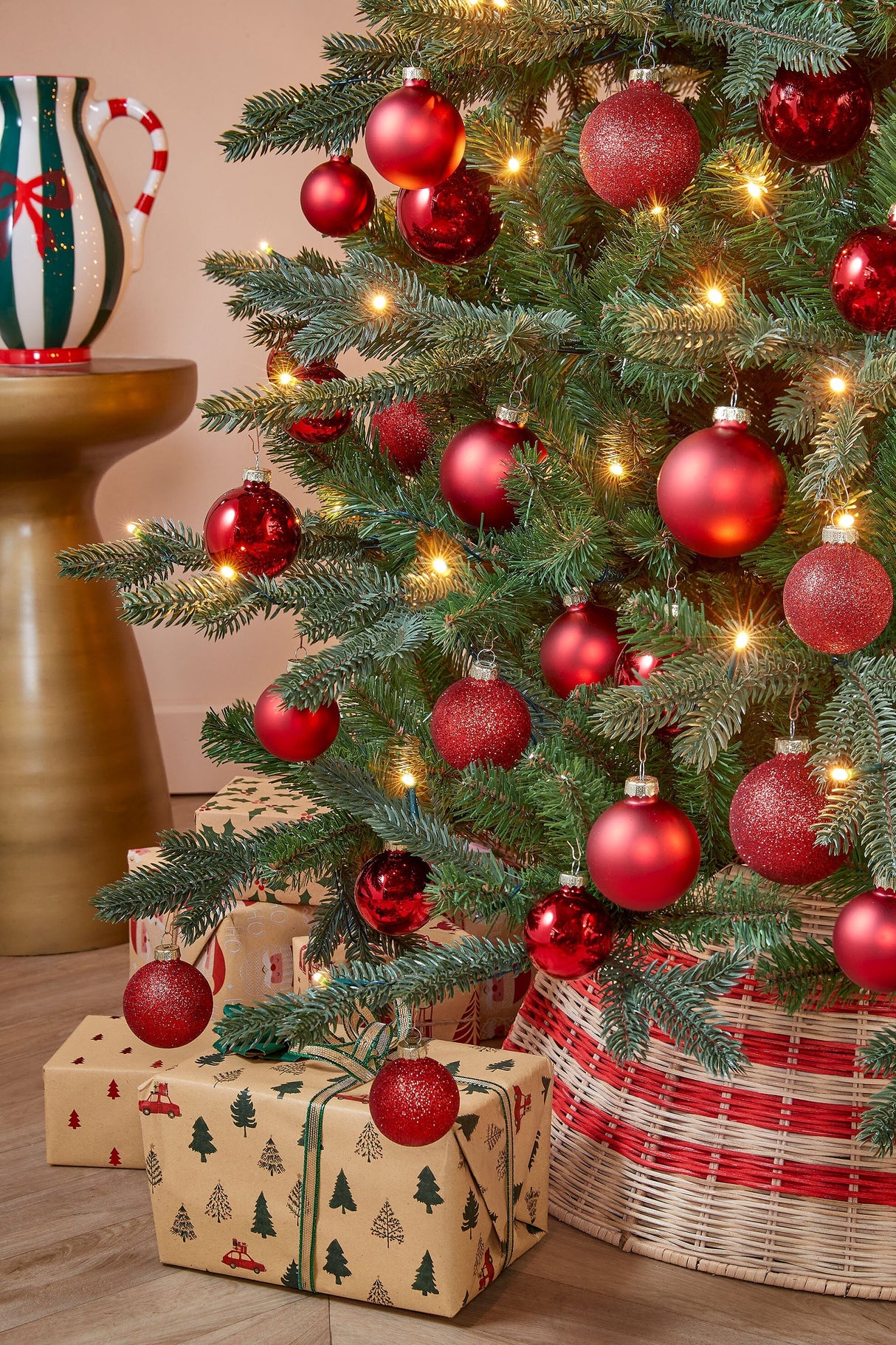 Mica Decorations kerstboomrok beige - ↕25cm x Ø60cm - maximondo