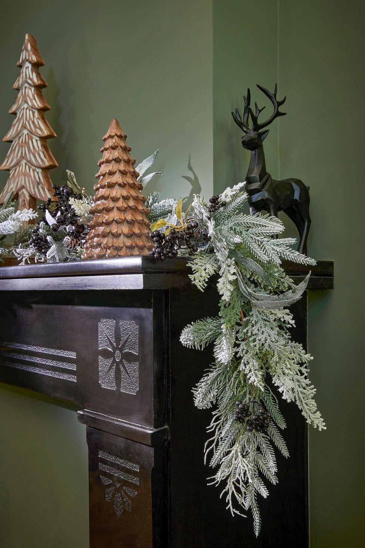 Mica Decorations Vesper slinger zwart - l180xb15xh10cm - maximondo