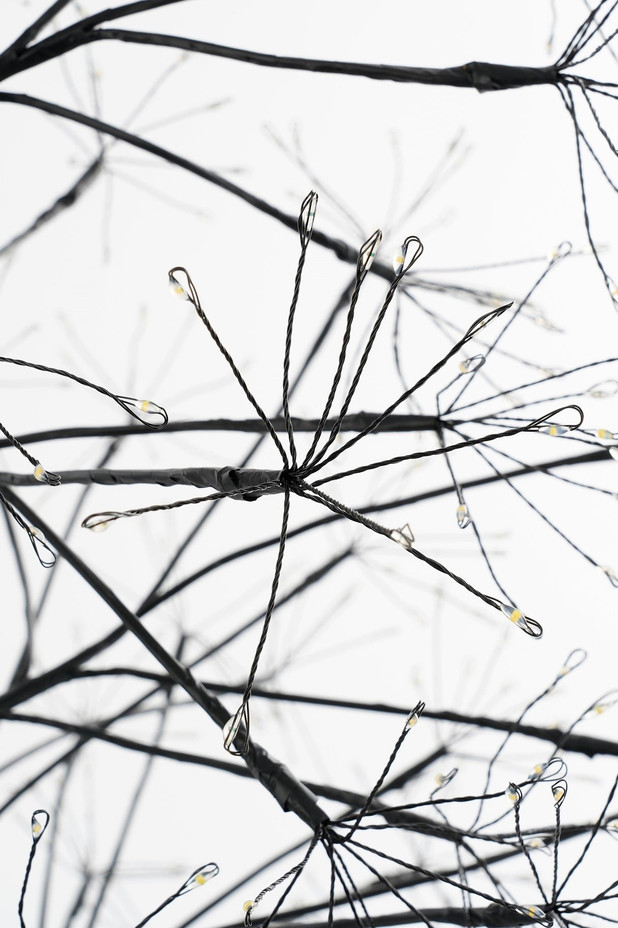 Luca Lighting Boom led zwart klassiek wit 1500led IP44 en timer - h150xd70cm - maximondo