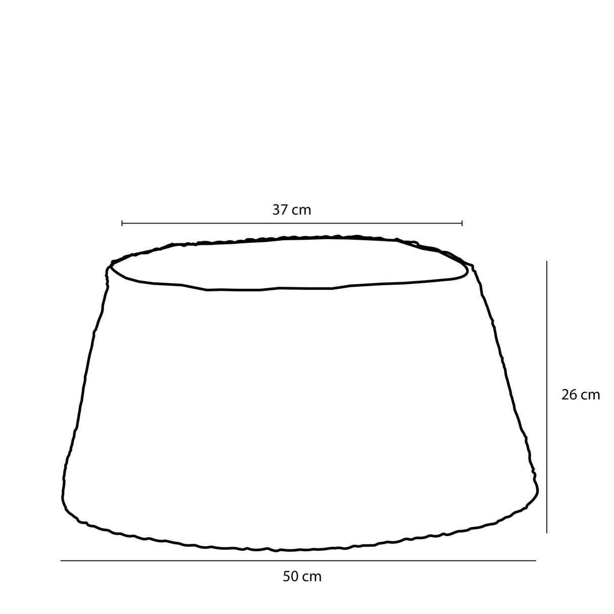 House of Seasons Treeskirt blauw - h26xd50cm - maximondo