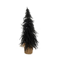 House of Seasons Kerstboom met burlap zwart TIPS 376 - h60xd32cm - maximondo