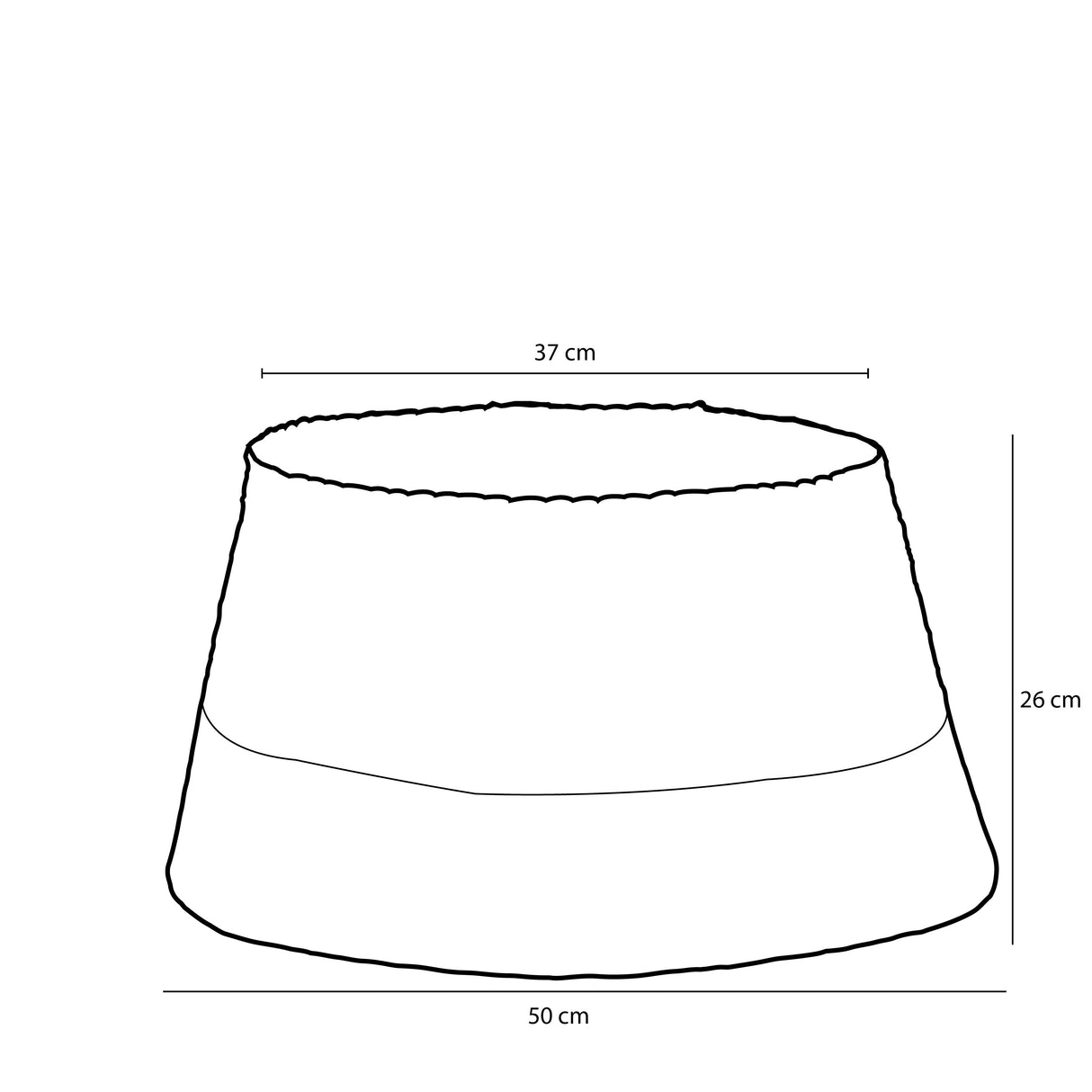 House of Seasons Treeskirt grijs - h26xd50cm - maximondo