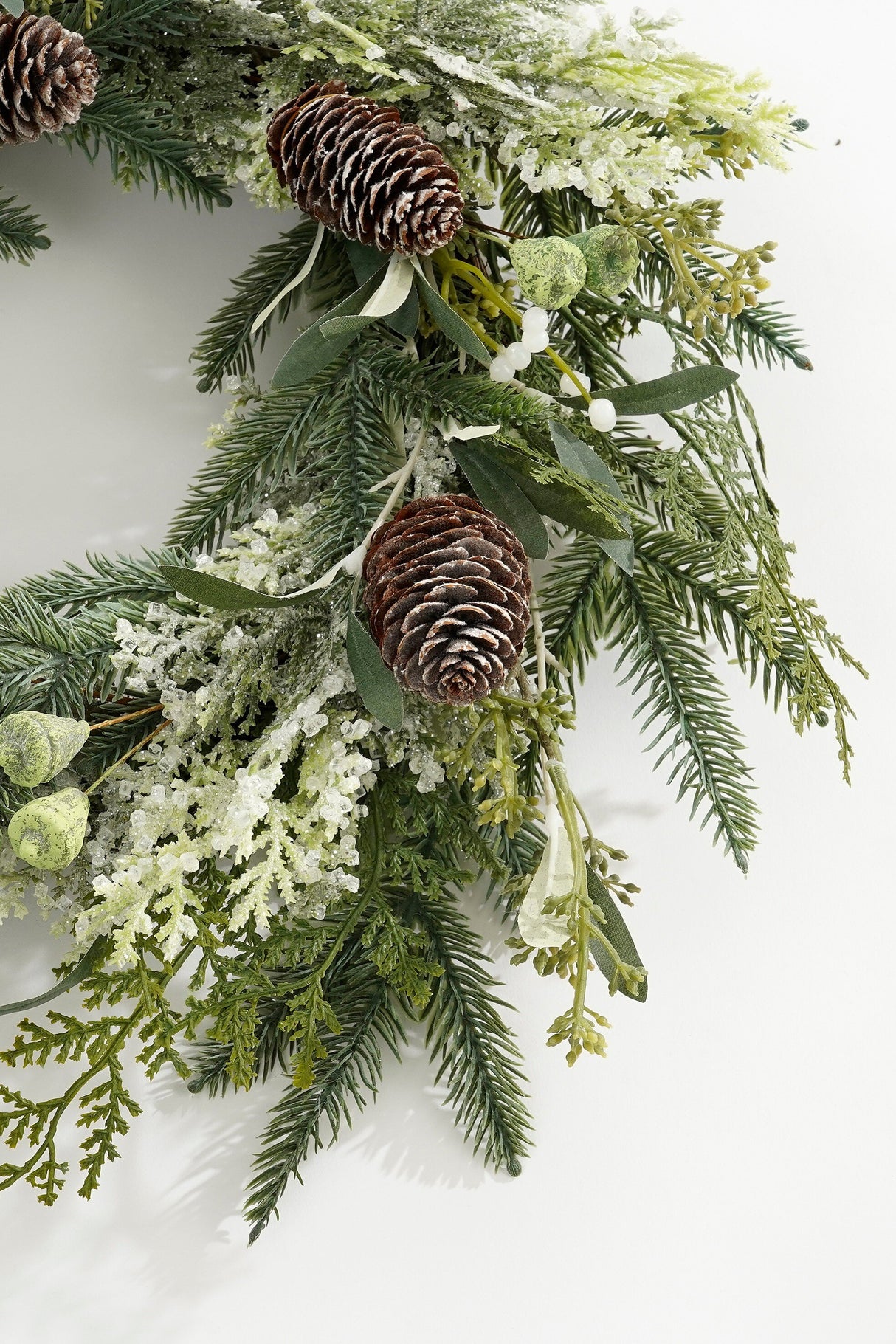 House of Seasons Alva krans groen - h10xd40cm - maximondo