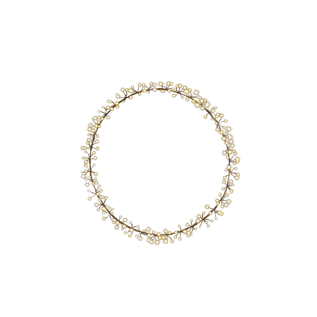 Luca Lighting Krans zwart warm wit 108led IP44 - d30cm - maximondo