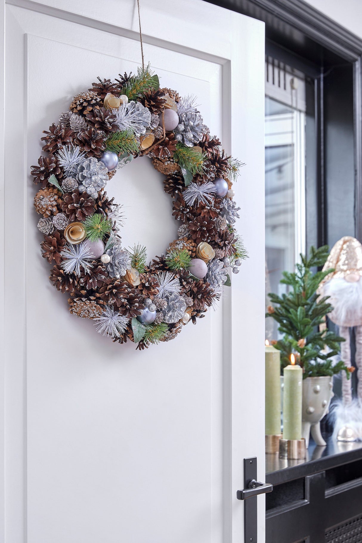 House of Seasons Krans perzik - h10xd50cm - maximondo