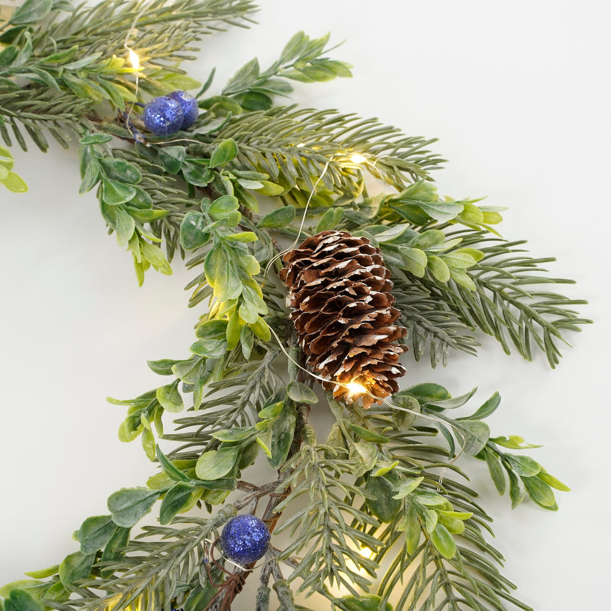 House of Seasons Krans led groen 15L TIPS 84 battery operated - h7xd42cm - maximondo