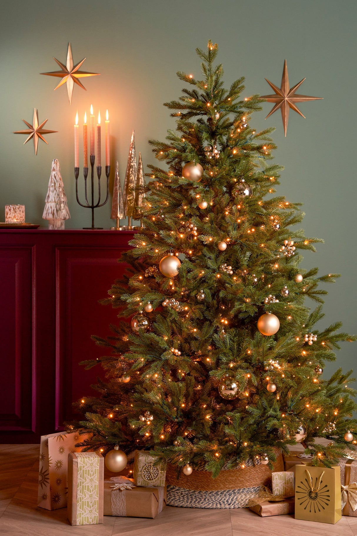 House of Seasons Treeskirt blauw - h26xd58cm - maximondo