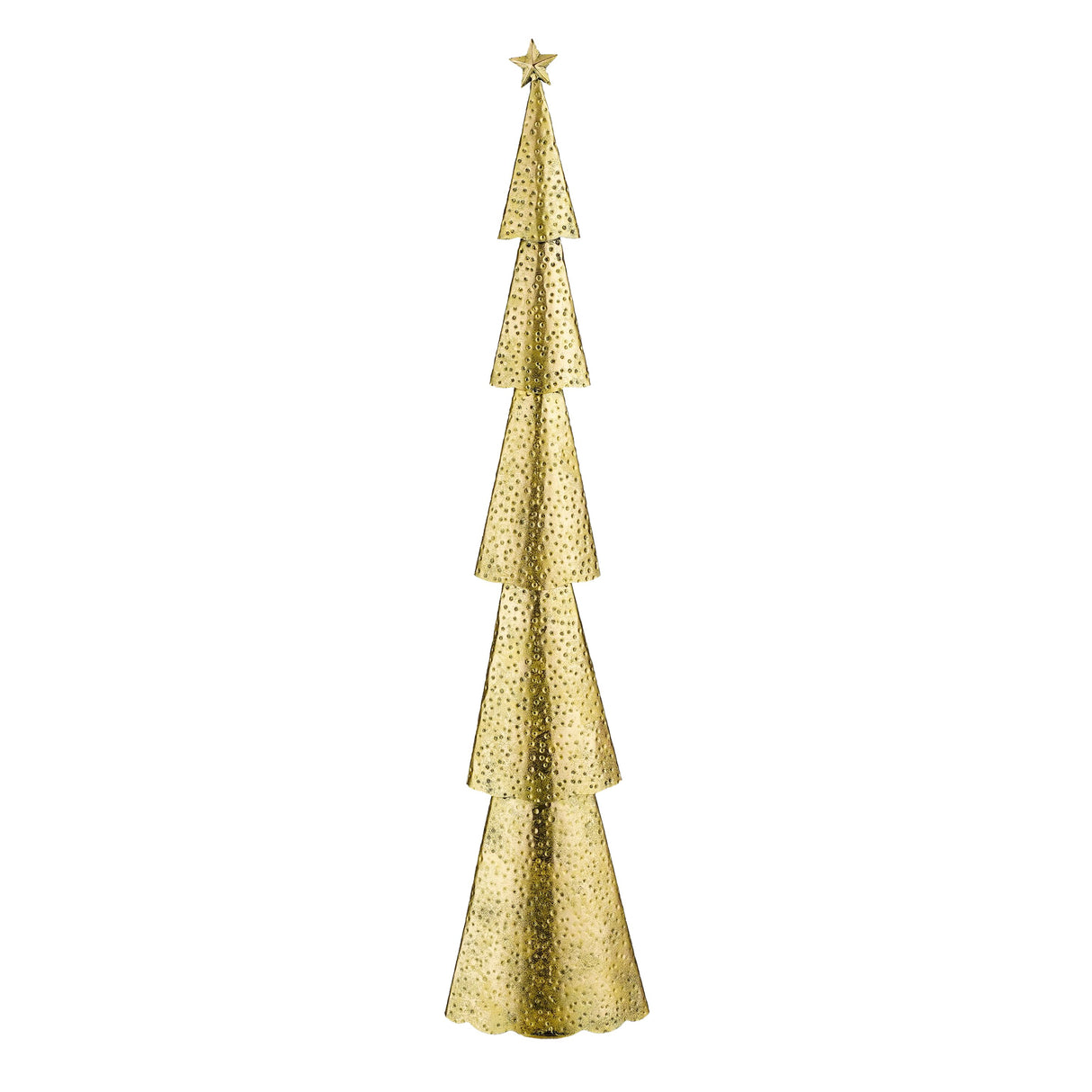 House of Seasons Kerstboom goud - l19xb10xh89,5cm - maximondo