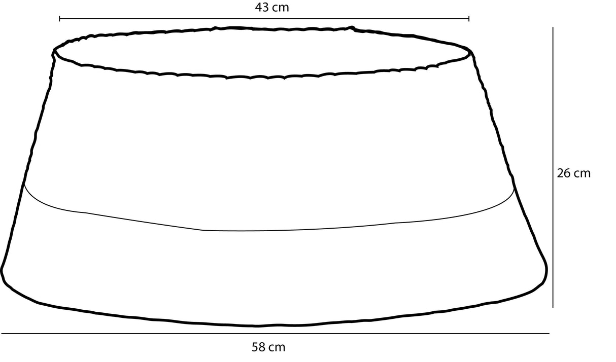 House of Seasons Treeskirt zilver - h26xd58cm - maximondo