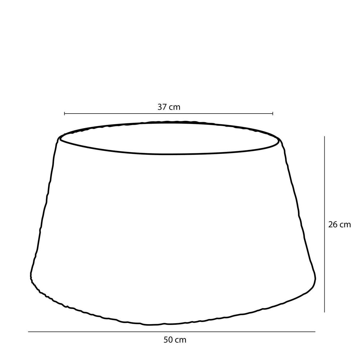 House of Seasons Treeskirt bruin - h26xd50cm - maximondo