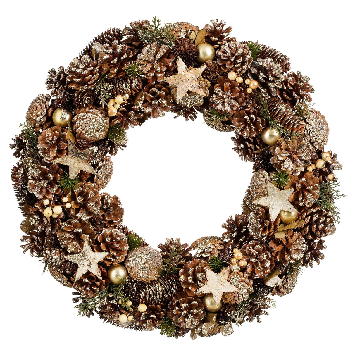 House of Seasons Krans l.bruin - h10xd50cm - maximondo