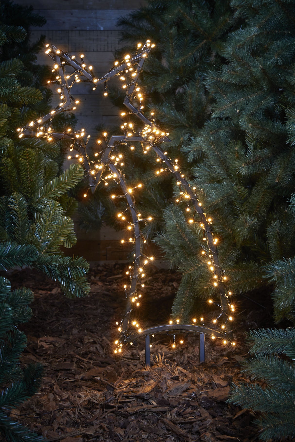 Luca Lighting Garden dlight vallende ster tuinsteker 225 led warm wit 8 function controller en timer- l45xb1xh101cm - maximondo