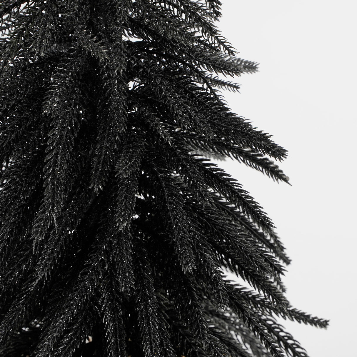 House of Seasons Kerstboom met burlap zwart TIPS 376 - h60xd32cm - maximondo