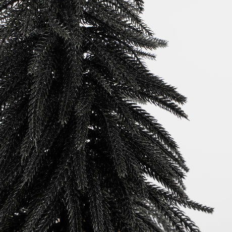 House of Seasons Kerstboom met burlap zwart TIPS 376 - h60xd32cm - maximondo