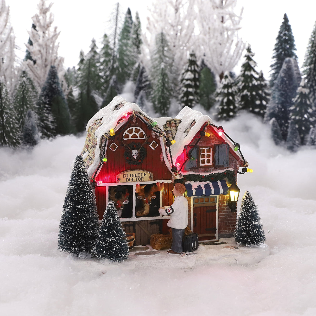 Luville Collectables Reindeer doctor battery operated - l18xb11,5xh13,5cm - maximondo