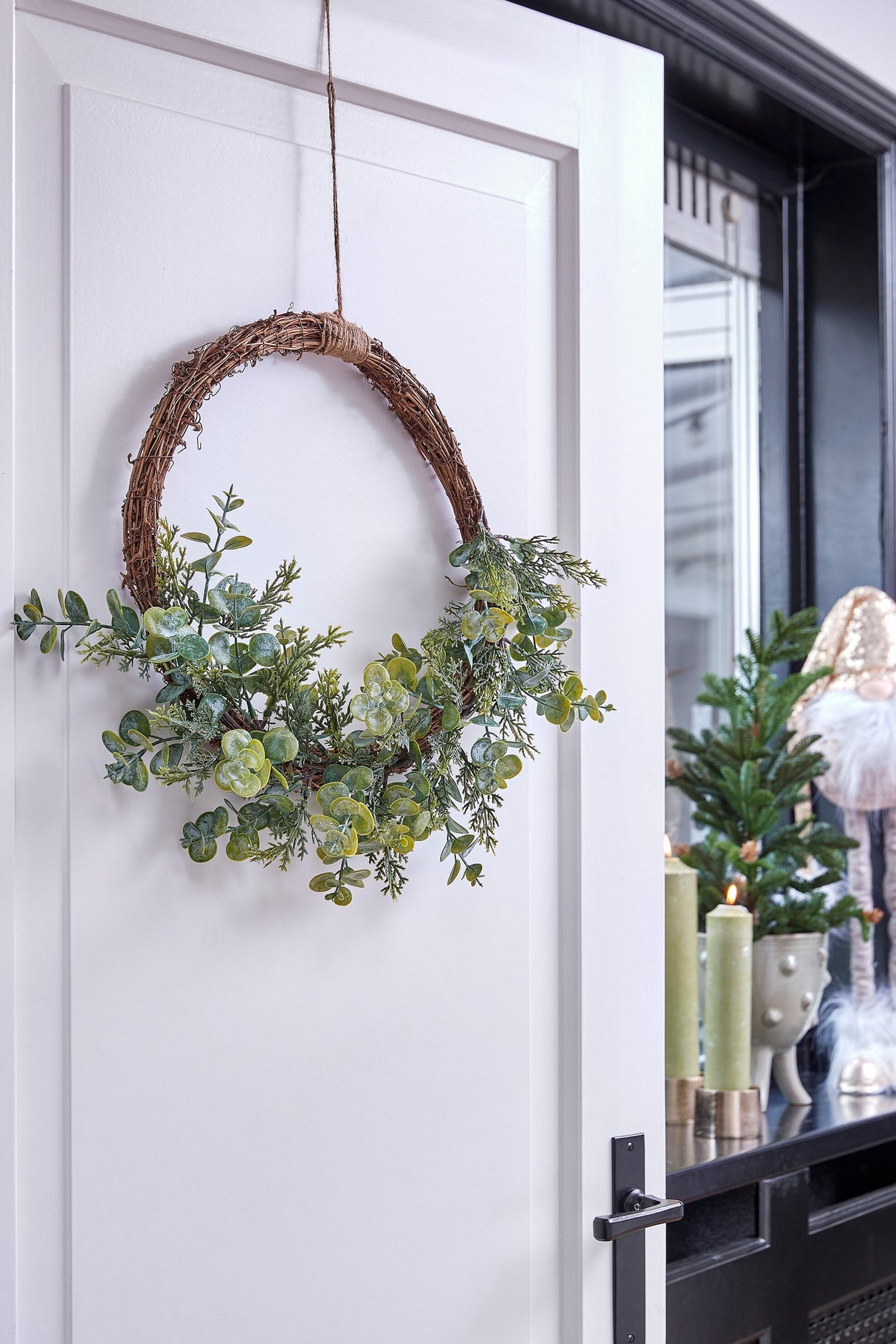 House of Seasons Krans groen TIPS 49 - h7xd45cm - maximondo