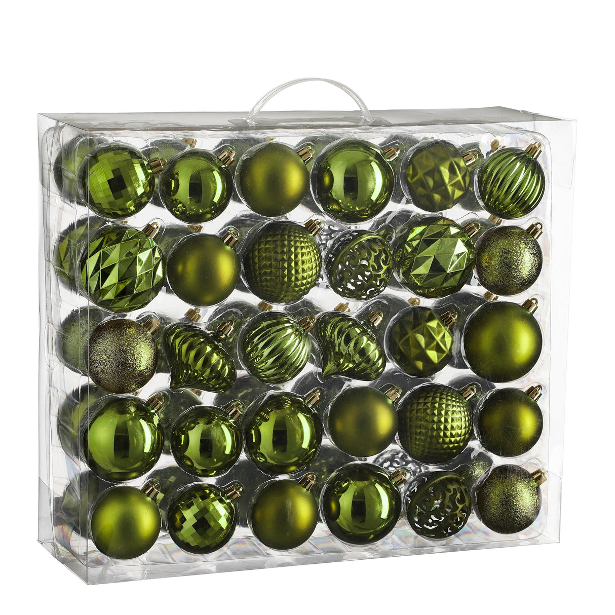 House of Seasons Boom decoratie onbreekbaar d.groen 60 stuks - d7cm - maximondo