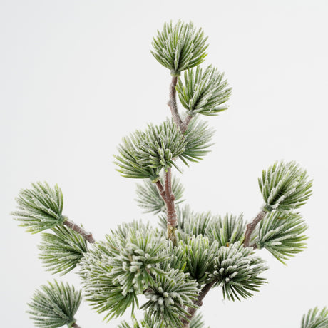 House of Seasons Kerstboom met burlap groen frosted TIPS 101 - h45xd23cm - maximondo