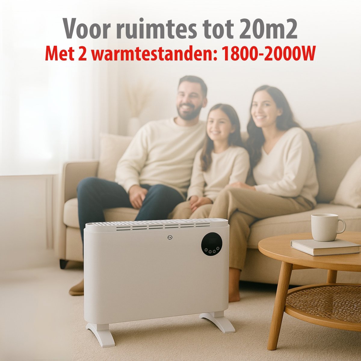 alpina Elektrische Kachel 2000W Wit - maximondo