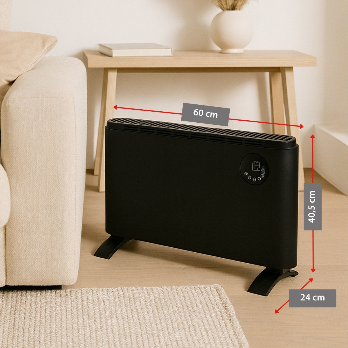 alpina Elektrische Kachel 2000W Zwart - maximondo