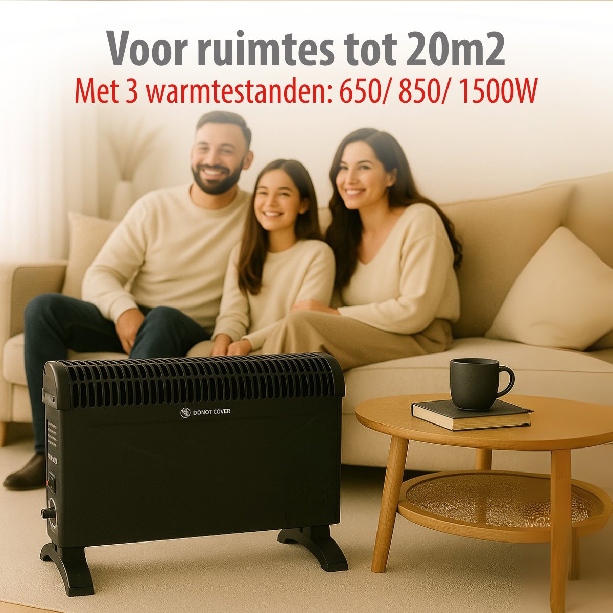 alpina Elektrische Convector Kachel 1500W - maximondo