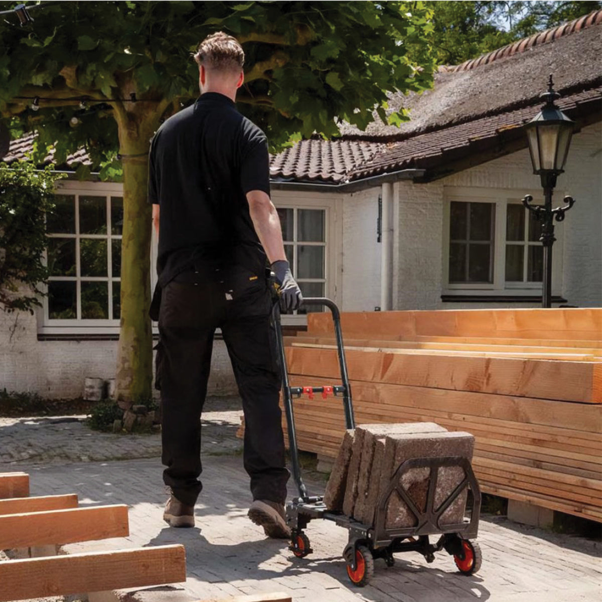 BLACK+DECKER steekwagen en plateauwagen 2-in-1 55kg - maximondo