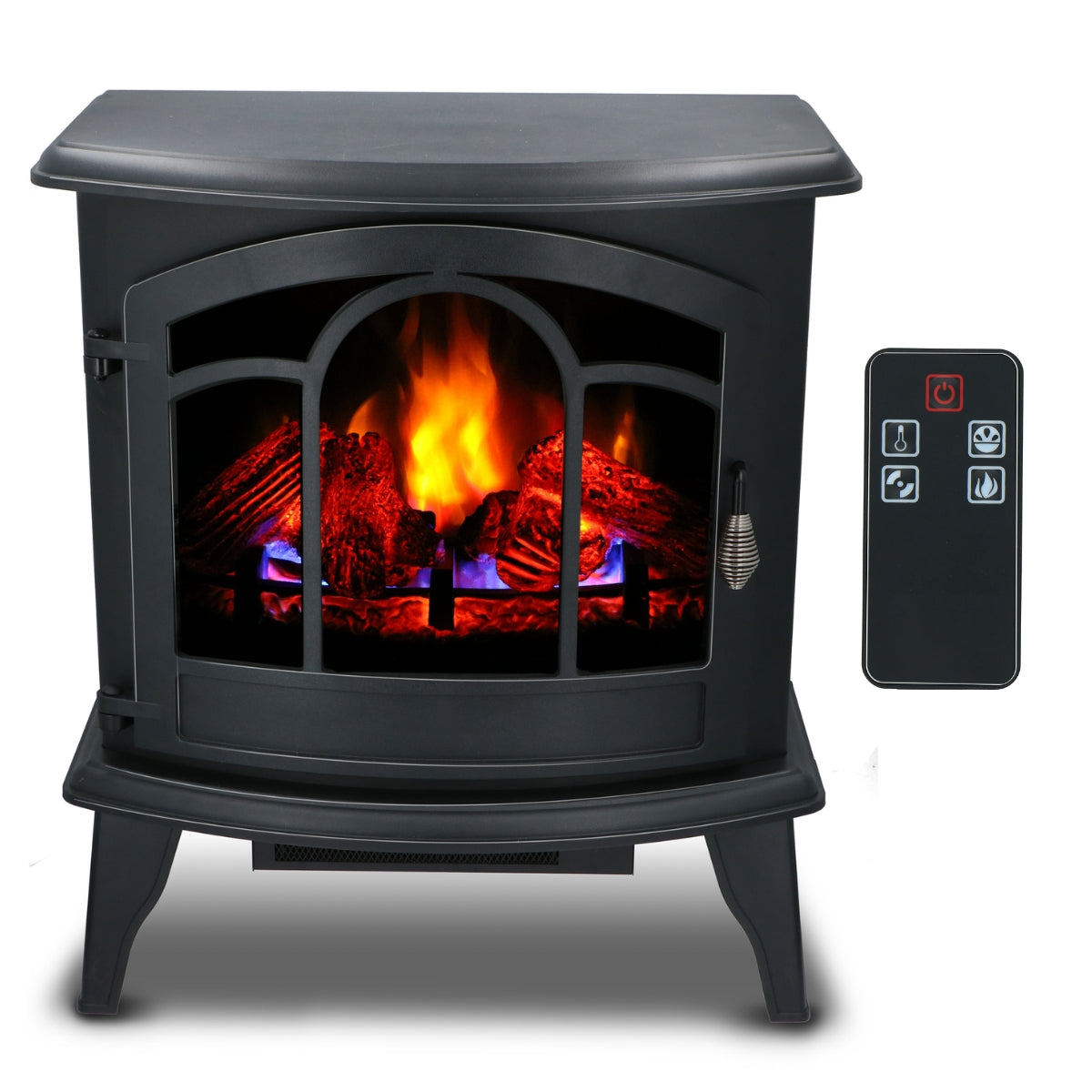alpina Elektrische Haard Vicenza, 2000W, Zwart - maximondo