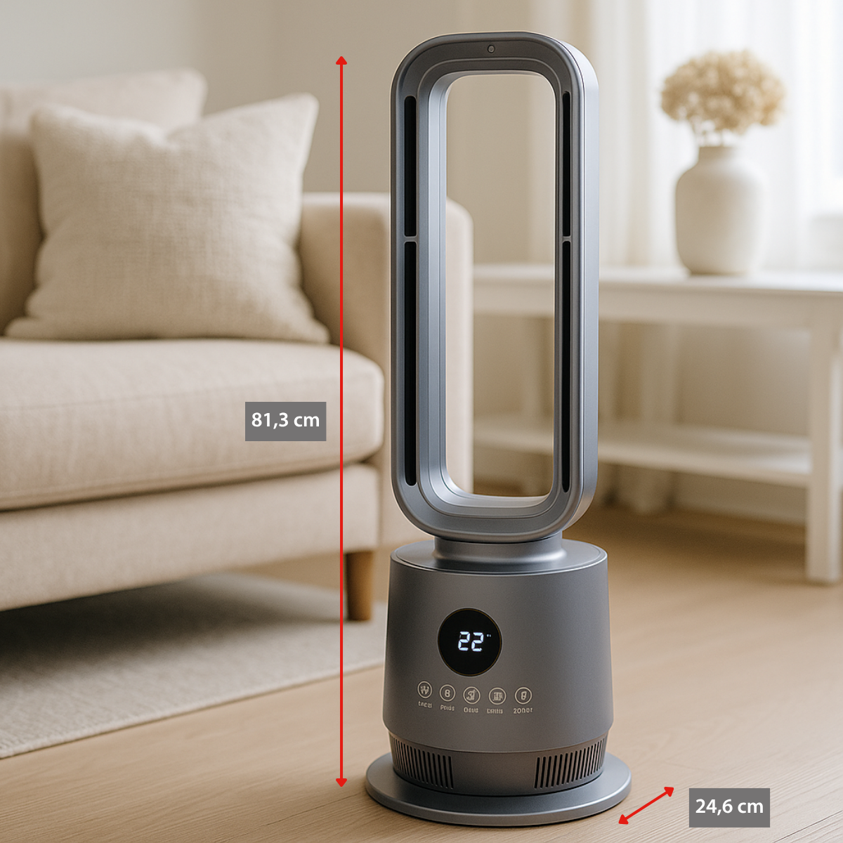 alpina 2-in-1 Bladloze Kachel en Ventilator 2000W - maximondo