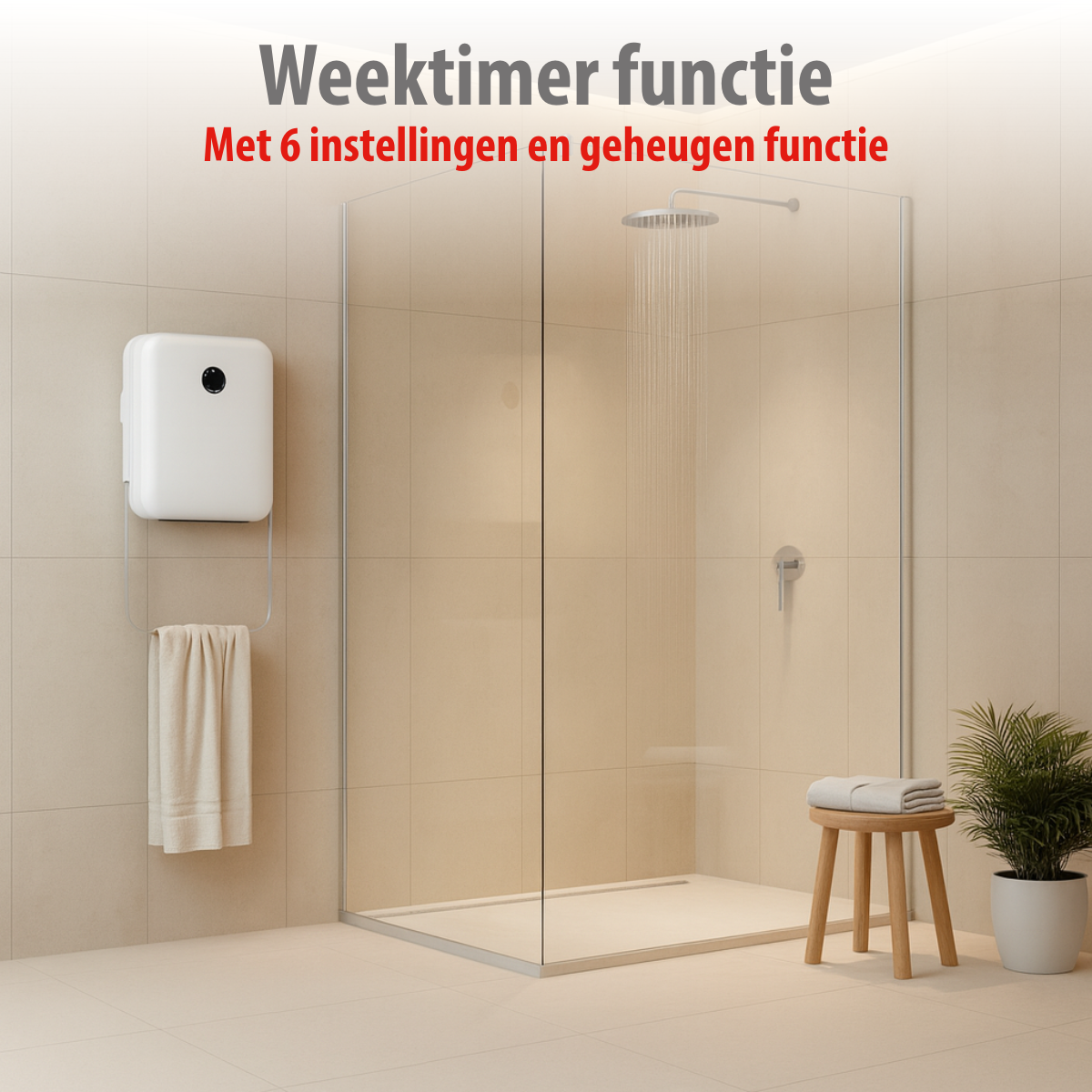 alpina Badkamer Verwarming Elektrisch 750/2000W - maximondo